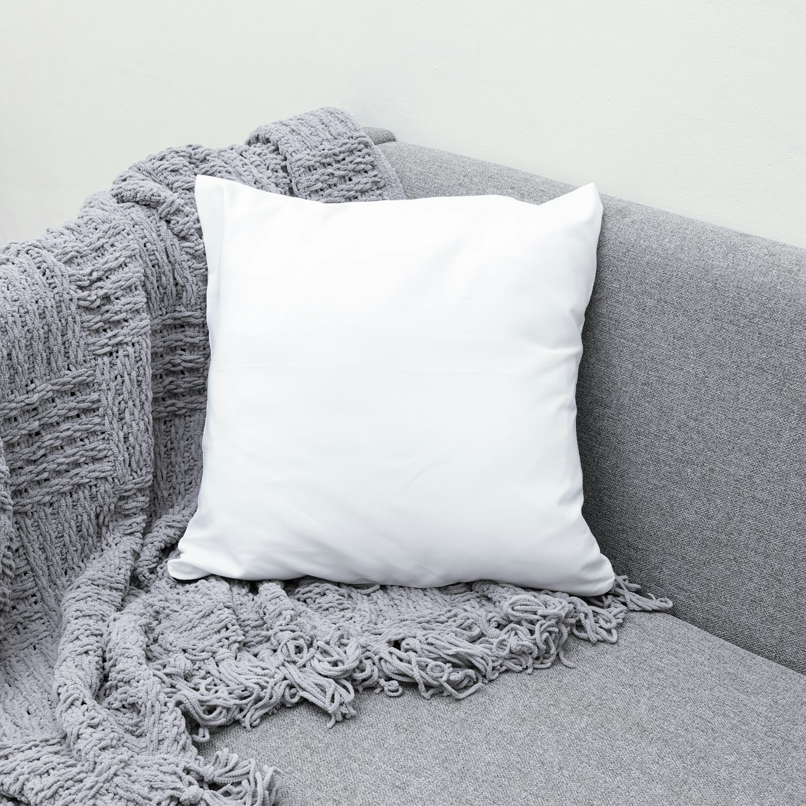 Block-print linen pillow cover