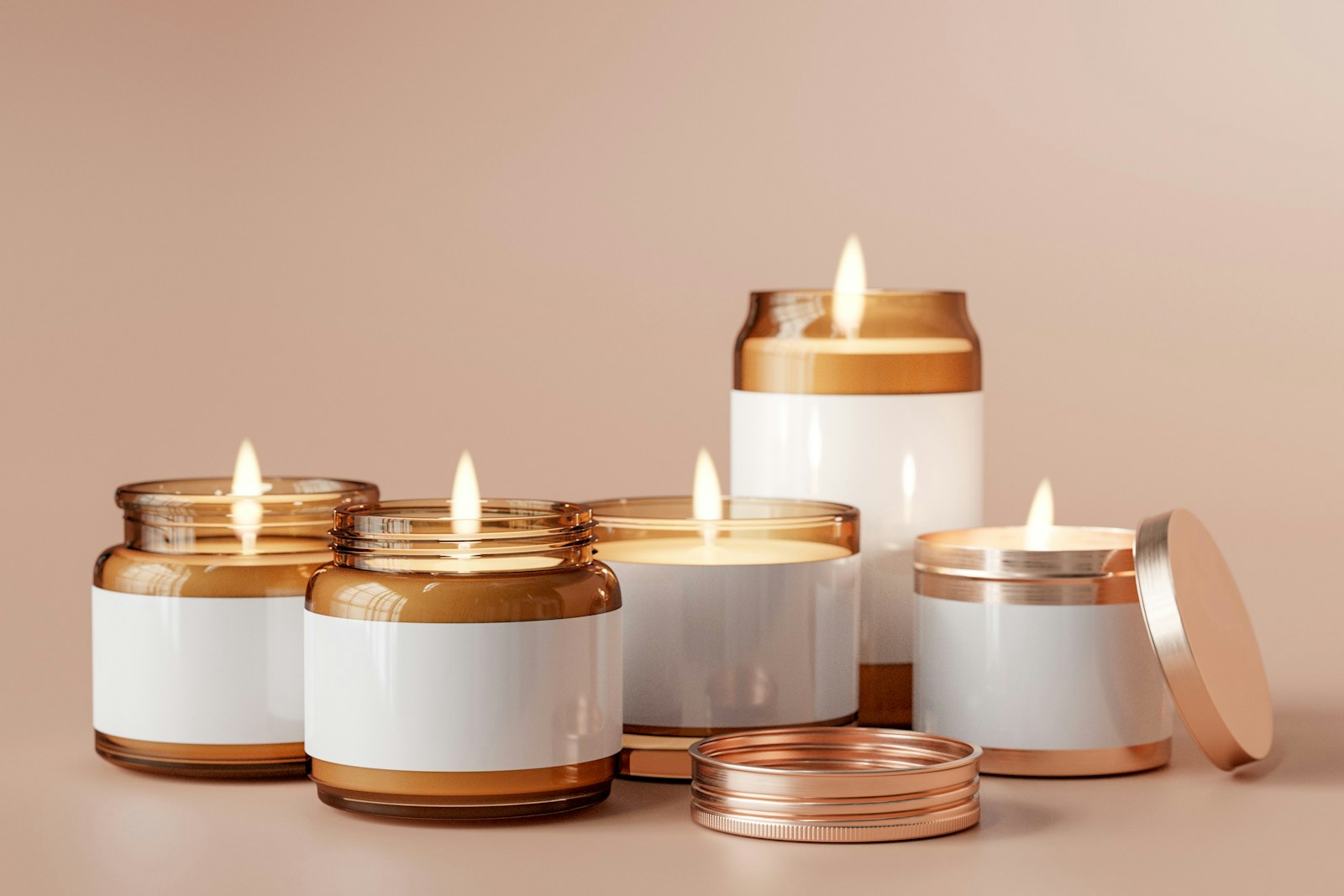 Soy wax candle trio, gift set